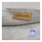 حوله دستی گلدوزی کرالیچه رنگ طوسی آبی - Image 3