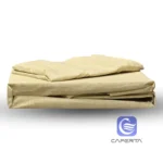 نیمست ملحفه کرم مادام کوکو، رنگ طبیعی و آرام برای اتاق خواب روشن و دلنشین.
